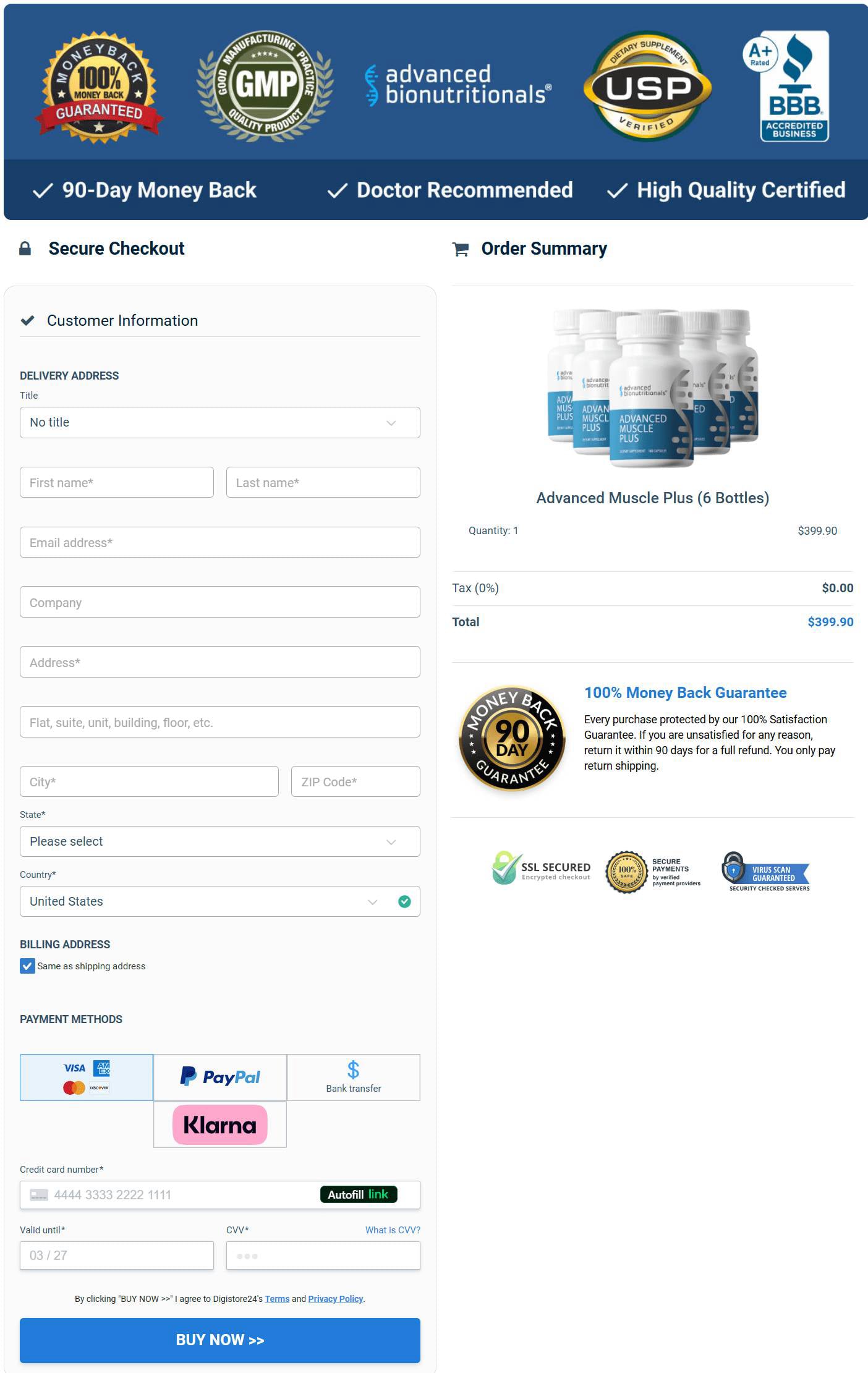 Advanced Bionutritionals order
